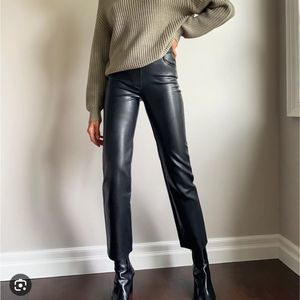 Aritzia Black Straight Leg Pants